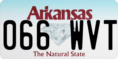 AR license plate 066WVT