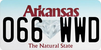 AR license plate 066WWD