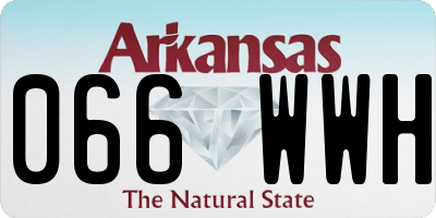 AR license plate 066WWH