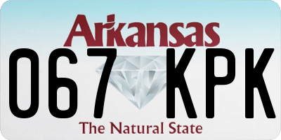 AR license plate 067KPK