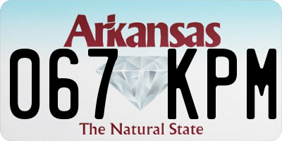 AR license plate 067KPM