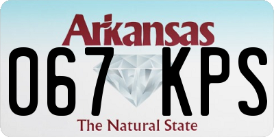 AR license plate 067KPS