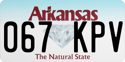 AR license plate 067KPV
