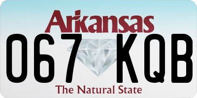 AR license plate 067KQB