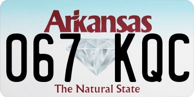 AR license plate 067KQC