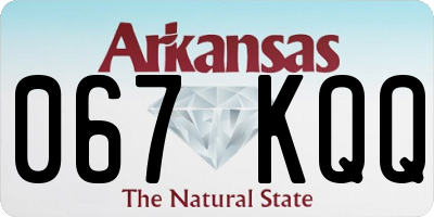 AR license plate 067KQQ