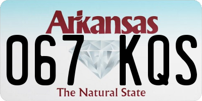 AR license plate 067KQS