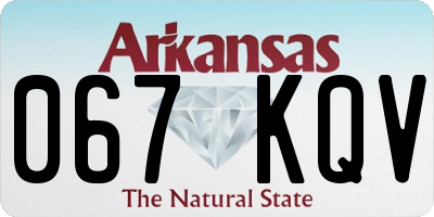 AR license plate 067KQV