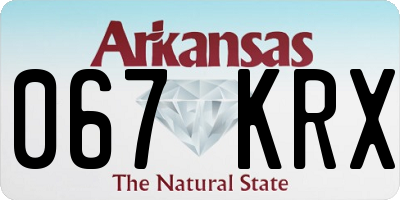 AR license plate 067KRX
