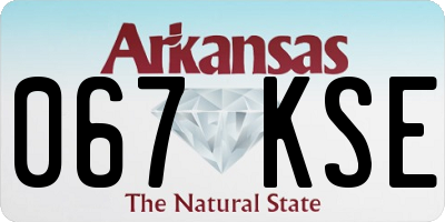 AR license plate 067KSE