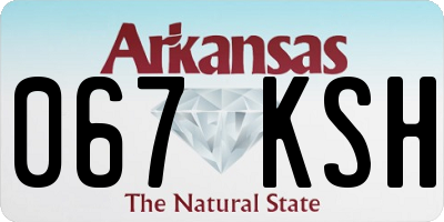 AR license plate 067KSH