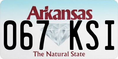 AR license plate 067KSI
