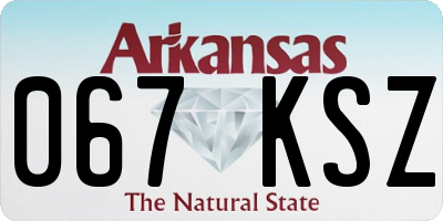 AR license plate 067KSZ