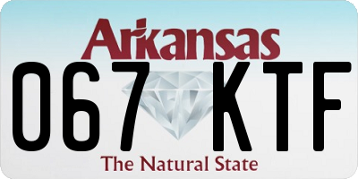 AR license plate 067KTF