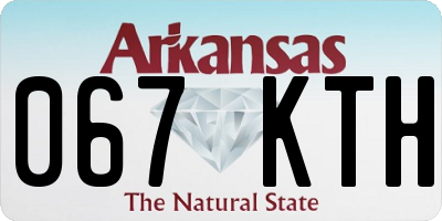 AR license plate 067KTH