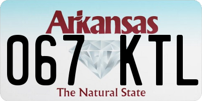 AR license plate 067KTL