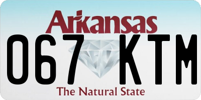 AR license plate 067KTM