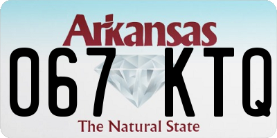 AR license plate 067KTQ