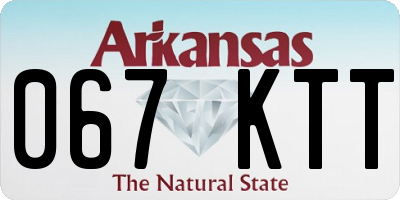 AR license plate 067KTT