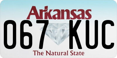 AR license plate 067KUC