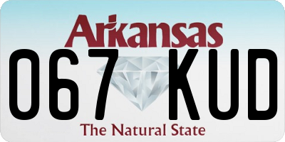 AR license plate 067KUD