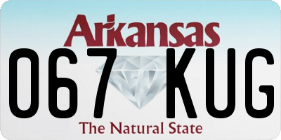 AR license plate 067KUG