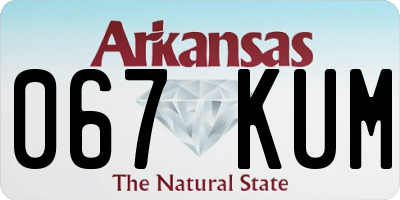 AR license plate 067KUM