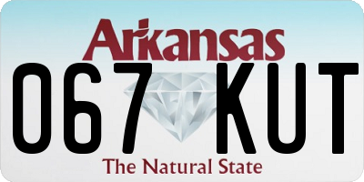 AR license plate 067KUT