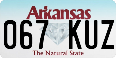 AR license plate 067KUZ