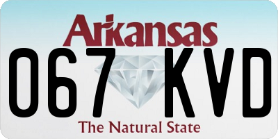 AR license plate 067KVD