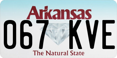AR license plate 067KVE