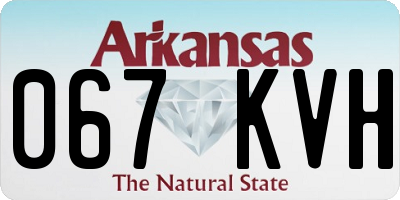AR license plate 067KVH