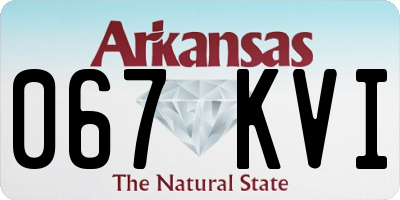 AR license plate 067KVI