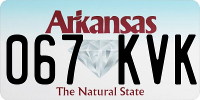 AR license plate 067KVK
