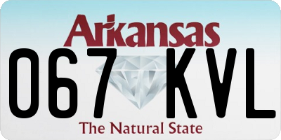 AR license plate 067KVL