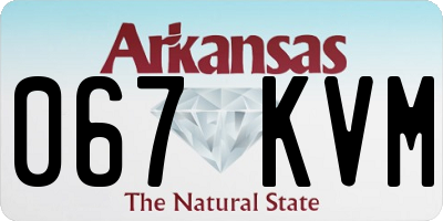 AR license plate 067KVM