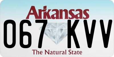 AR license plate 067KVV