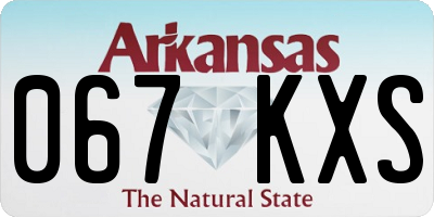 AR license plate 067KXS