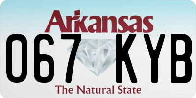 AR license plate 067KYB