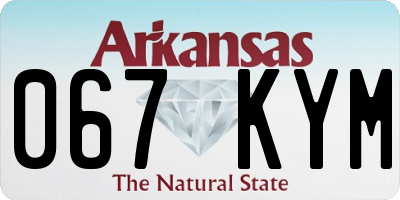 AR license plate 067KYM