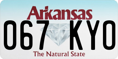 AR license plate 067KYO