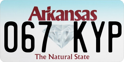 AR license plate 067KYP