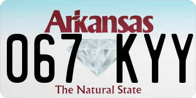 AR license plate 067KYY