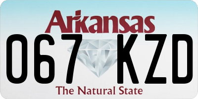 AR license plate 067KZD
