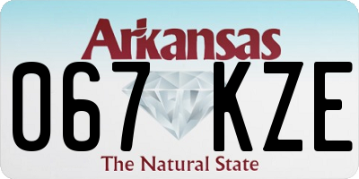 AR license plate 067KZE