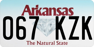 AR license plate 067KZK