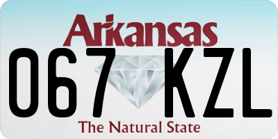 AR license plate 067KZL