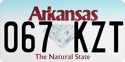 AR license plate 067KZT