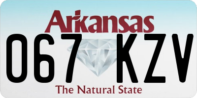 AR license plate 067KZV