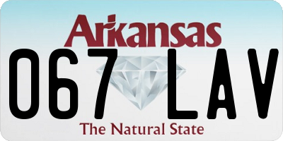 AR license plate 067LAV
